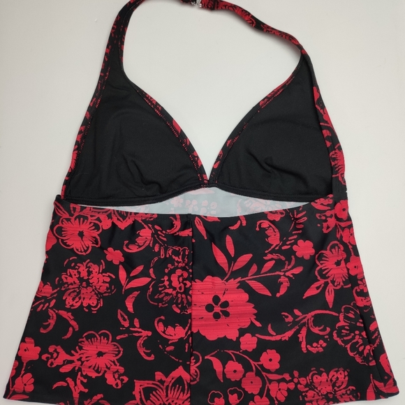 Cole of California Floral Halter Swim Top Size 10 - Picture 8 of 10